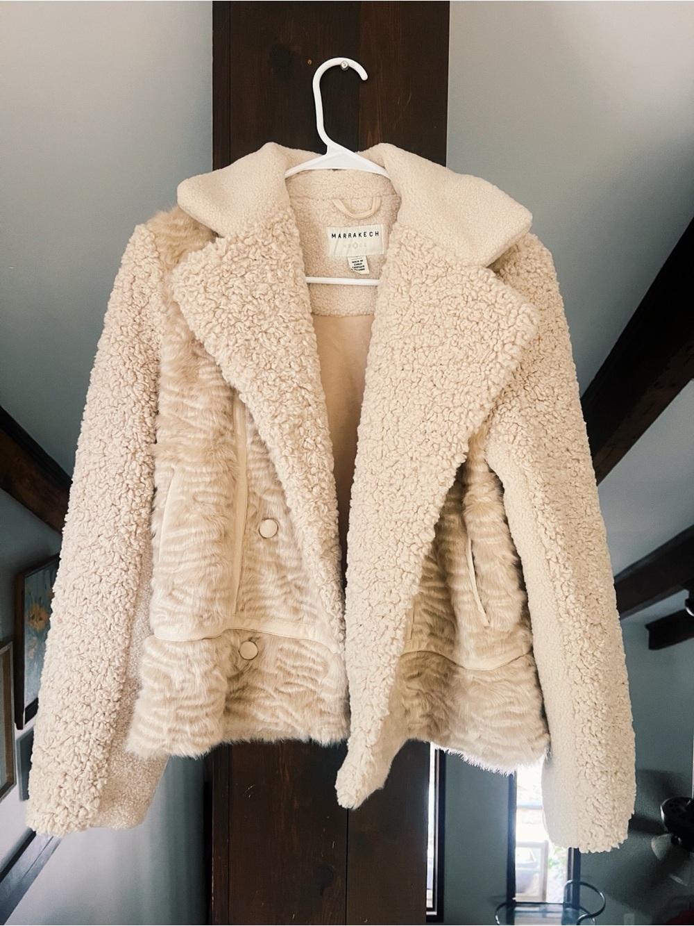 NWOT Marrakech Cream Sherpa Jacket
